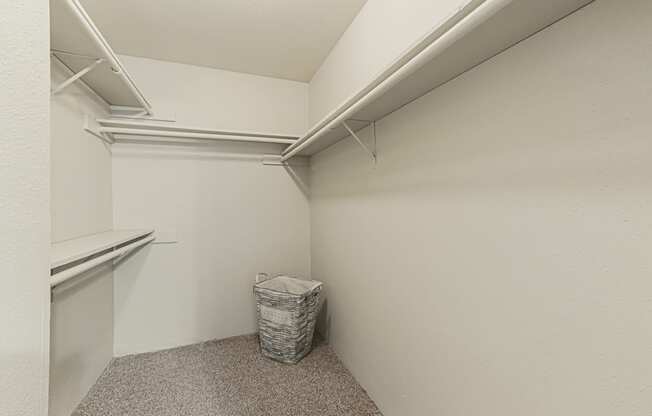 walk-in closet in north houston apartments