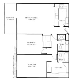 2 beds, 2 baths, 1,026 sqft, $3,139