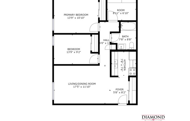 2 beds, 1 bath, 858 sqft, $790, Unit 504-112