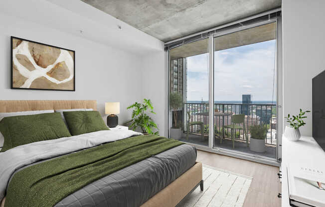 Bedroom with Hard Surface Flooring