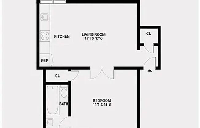 1 bed, 1 bath, $2,600, Unit 4E