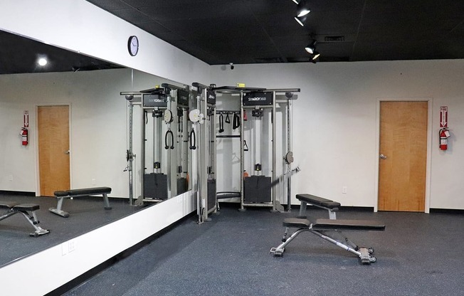 Fitness Center With Modern Equipment at 275 on the Park, St. Louis, MO