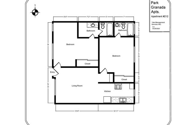 1 bed, 1 bath, 575 sqft, $1,695, Unit 216