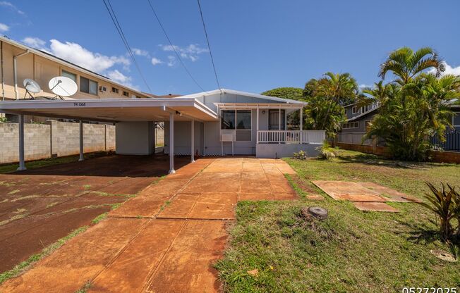 3BD, 1BA SINGLE FAMILY HOME IN CRESTVIEW, WAIPAHU