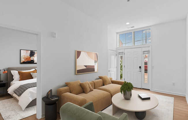 Living Room with Hard Surface Flooring