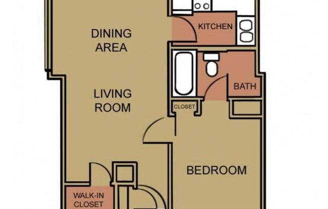 Studio, 1 bath, 451 sqft, $996, Unit 1180-204