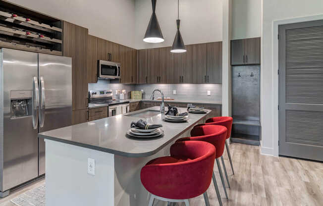 Kitchen with Stainless Steel Appliances