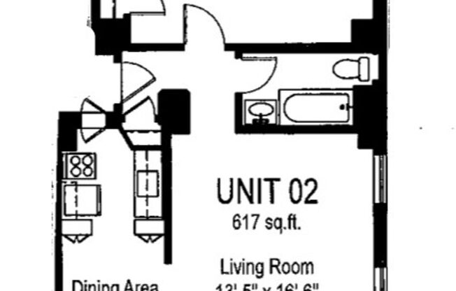 1 bed, 1 bath, 617 sqft, $1,850, Unit Wellington 902