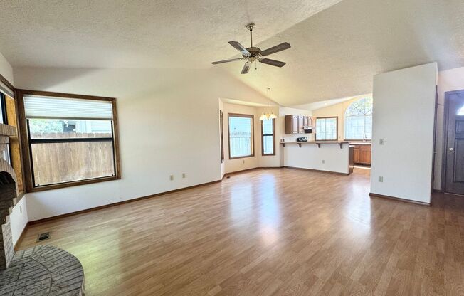Now leasing in West Boise! This single-level home features 3 bedrooms and 2 bathrooms and is ready for you to move in.