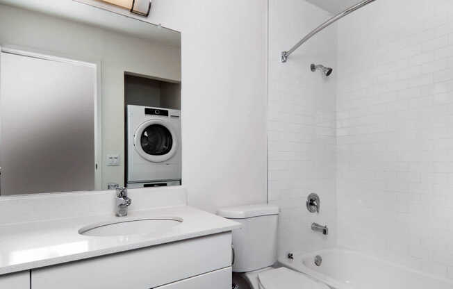 Bathroom and In-home washer and Dryer