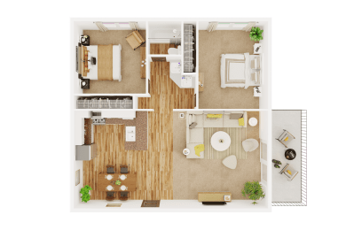 2 beds, 1 bath, 900 sqft, $2,565