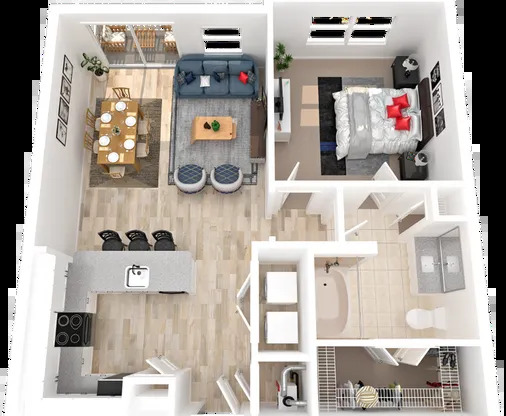 1 bed, 1 bath, 765 sqft, $1,184
