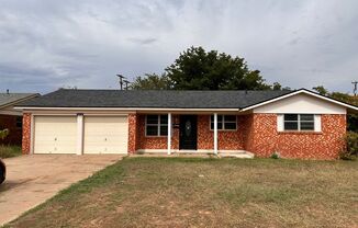 Great 3 bed 2 bath brick home near LCU now available