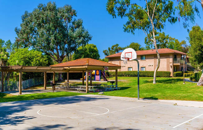 basketball court  at Softwind Point, Vista, California