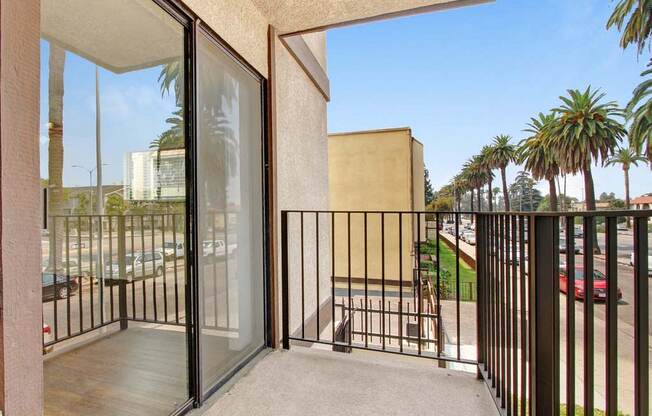 a balcony or terrace at caribe resort 1213b condo  at Sherway Villa, Reseda, CA