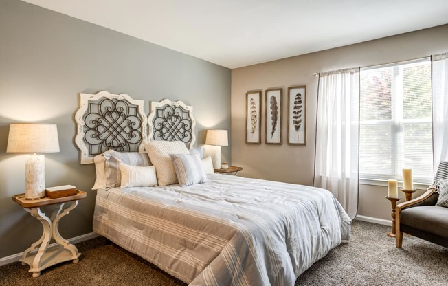 King-Sized Bedrooms at The Crossings at White Marsh Apartments, Perry Hall