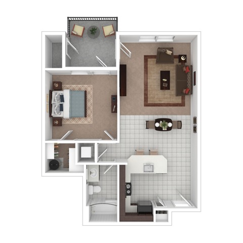 One Bedroom One Bath | Apartments in Tualatin OR | River Ridge Apartments