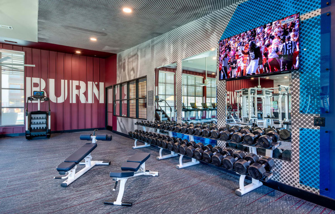 Corsair Apartments Fitness Center with Weights