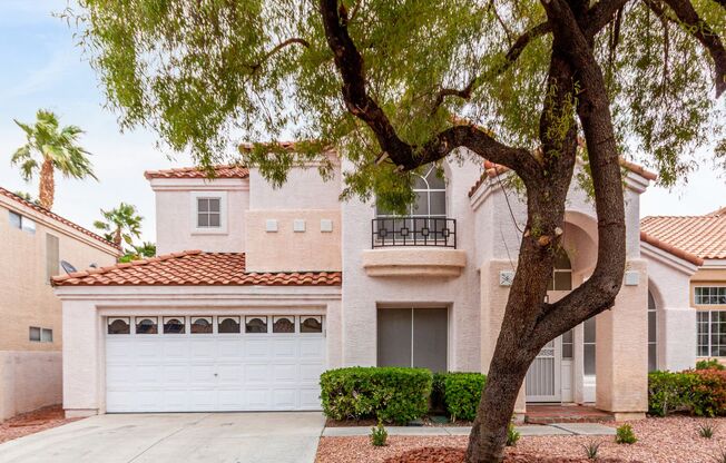 SUMMERLIN- BEAUTIFUL-UPGRADED- PRIMARY SUITE DOWNSTAIRS+ 2 BDRMS UP WITH OFFICE & POOL!
