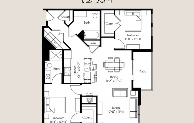 2 beds, 2 baths, 1,127 sqft, $2,250, Unit 8310 Globe Drive - 308