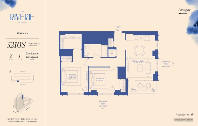 2 beds, 2 baths, $8,330, Unit 3210S