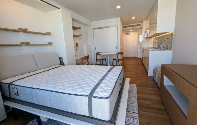 New Fully Furnished High Floor luxurious Studio with 1-Parking at 'A'ali'i