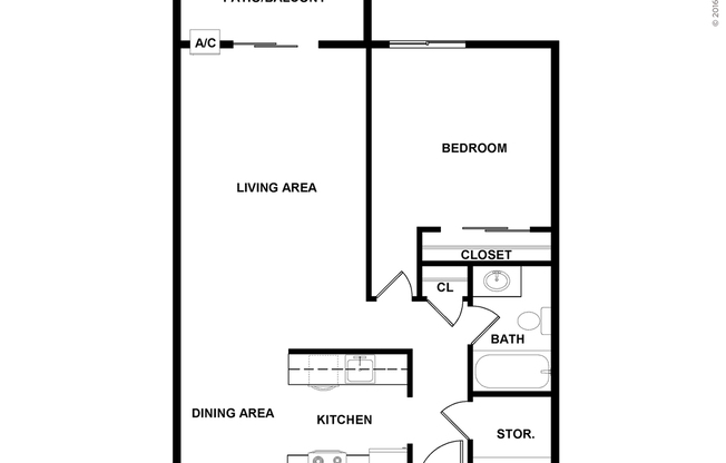 1 bed, 1 bath, 727 sqft, $1,485