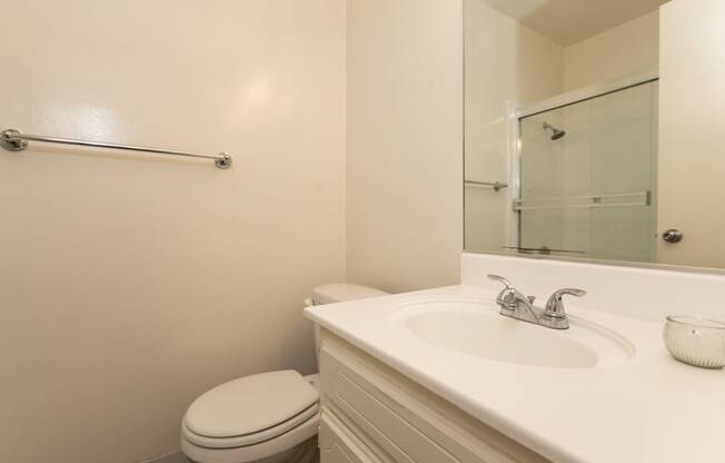 Bathroom with White Cabinets