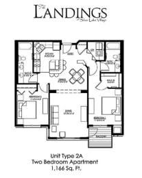 2 beds, 2 baths, 1,166 sqft, $2,199
