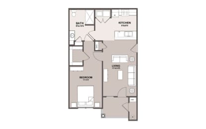 1 bed, 1 bath, $1,373