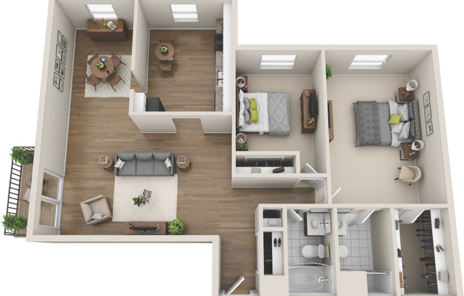 2 beds, 2 baths, 1,500 sqft, $2,065, Unit A3-110