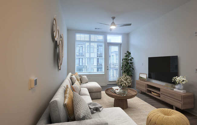 Living Room with Hard Surface Flooring