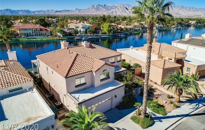 Vegas's Only Available Waterfront Rental ~ 4 Bedroom Desert Shores Lake Front Home