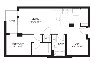1 bed, 1 bath, 814 sqft, $3,775