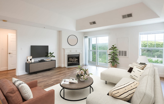 Living Room with Balcony