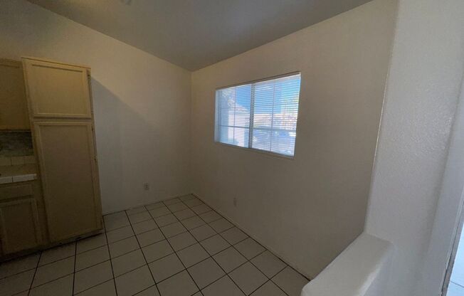 Single Story 3 bedroom with Fresh Paint & New Flooring + Blinds Inside! Owner pays HOA dues. All appliances too!