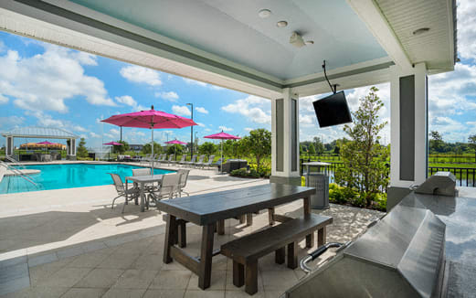 Poolside Grills at Palms at Magnolia Park in Riverview, FL
