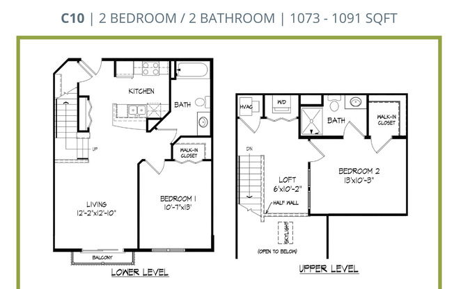 2 beds, 2 baths, 1,073 sqft, $1,615, Unit 602-311