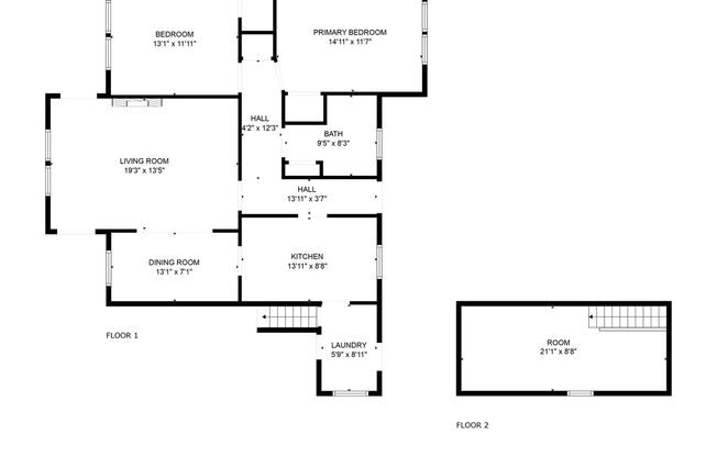 2 beds, 1 bath, $1,250