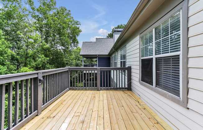 Wooden Deck at Bridgewater Apartments, Duluth, GA, 30096
