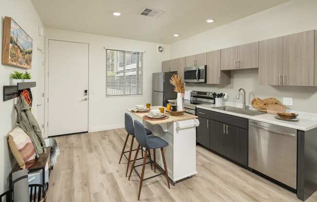 Kitchen with Appliances at Cabana Bridges Apartments in Tucson Arizona