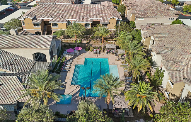 Arial View of La Vie Pool