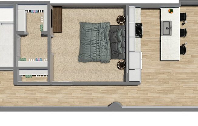 1 bed, 1 bath, 1,025 sqft, $1,801