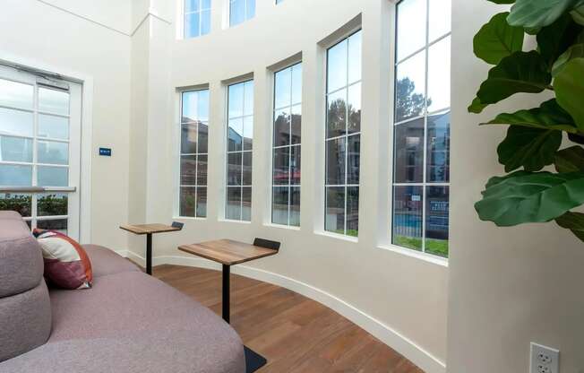 View of Outdoor Patio from Resident Lounge