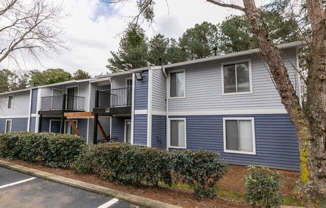 Apartment building exterior at The Atlantic North Springs, Dunwoody, GA, 30350.