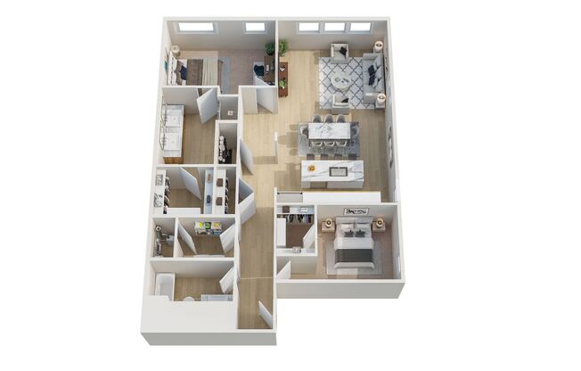 2 beds, 2 baths, 1,649 sqft, $2,785, Unit 833 W Main St #205