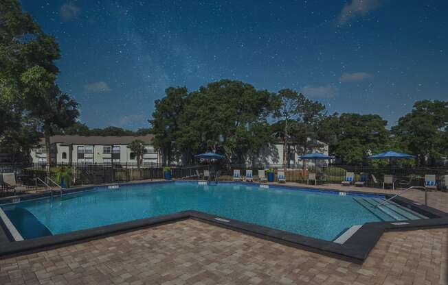 Pool at Twilight at The Oasis at Wekiva, Florida, 32703