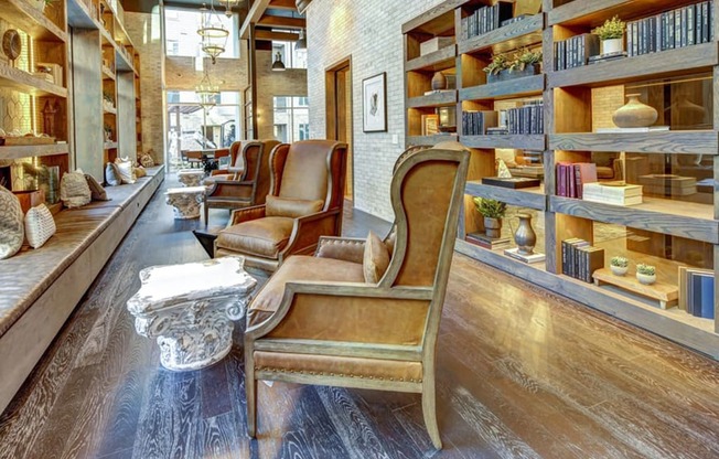 Reading Room With Ample Of Sitting Area at The Alden at Cedar Park, Texas, 78613