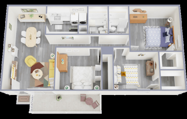 3 beds, 2 baths, 1,057 sqft, $1,515