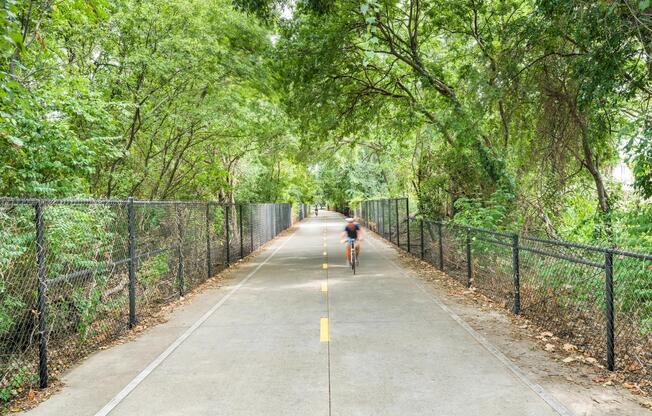 Directly connected to the scenic Trinity Skyline Trail, Modera Trailhead places biking, jogging, and fresh-air escapes right outside your door.